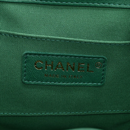 Chanel Lambskin Quilted Small Duma Drawstring Backpack Green 6 of 11