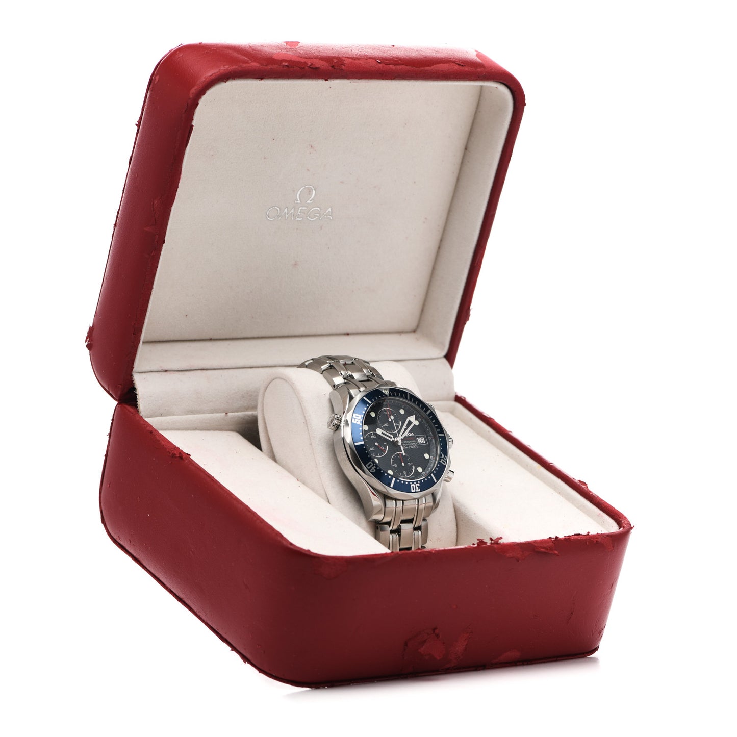 Stainless Steel 41mm Seamaster Professional Chronograph Automatic Watch Blue 2225.80.00