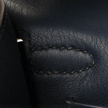 Hermes Swift Kelly Pochette Clutch Bleu de Prusse 9 of 19