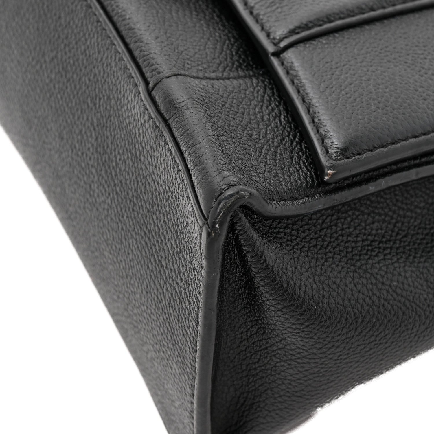 Balenciaga Grained Calfskin Small Hourglass Top Handle Bag Black 12 of 14