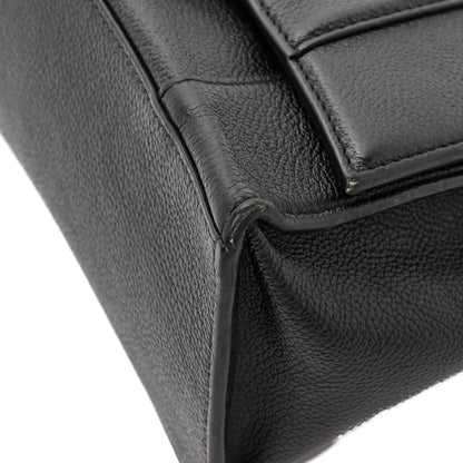 Balenciaga Grained Calfskin Small Hourglass Top Handle Bag Black 12 of 14