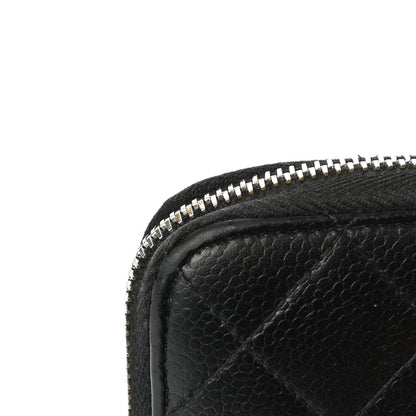 Chanel Caviar Quilted Large Gusset Zip Around Wallet Black 12 of 14