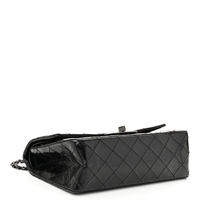 Chanel Glazed Aged Calfskin Quilted 2.55 Reissue 225 Flap So Black 4 of 11