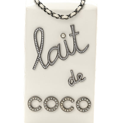 Chanel Goatskin Lait de Coco Milk Carton Bag White 8 of 10