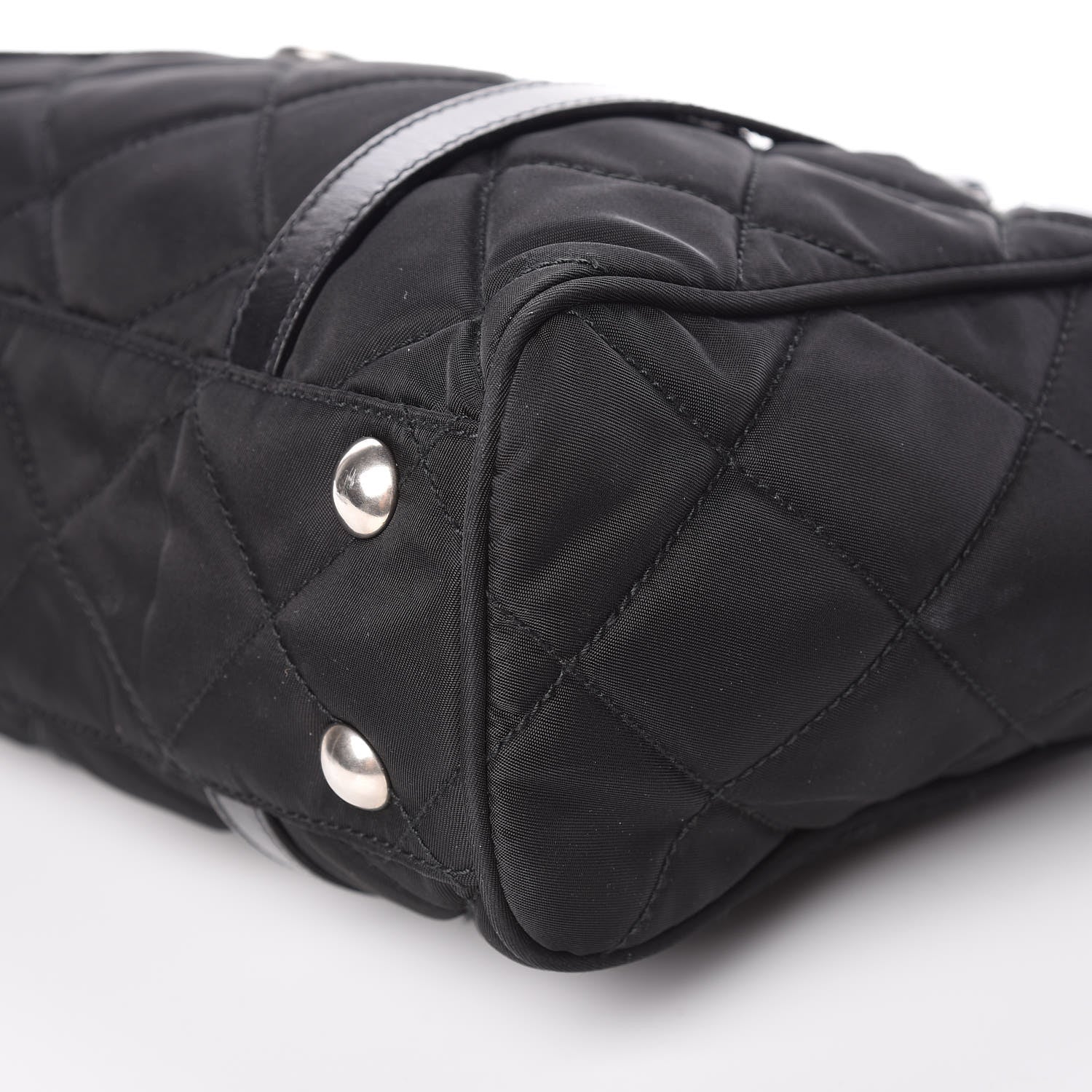 Prada Tessuto Nylon Quilted Small Tote Black 11 of 12