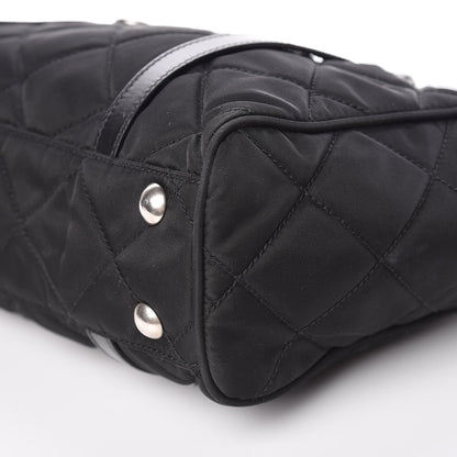 Prada Tessuto Nylon Quilted Small Tote Black 11 of 12
