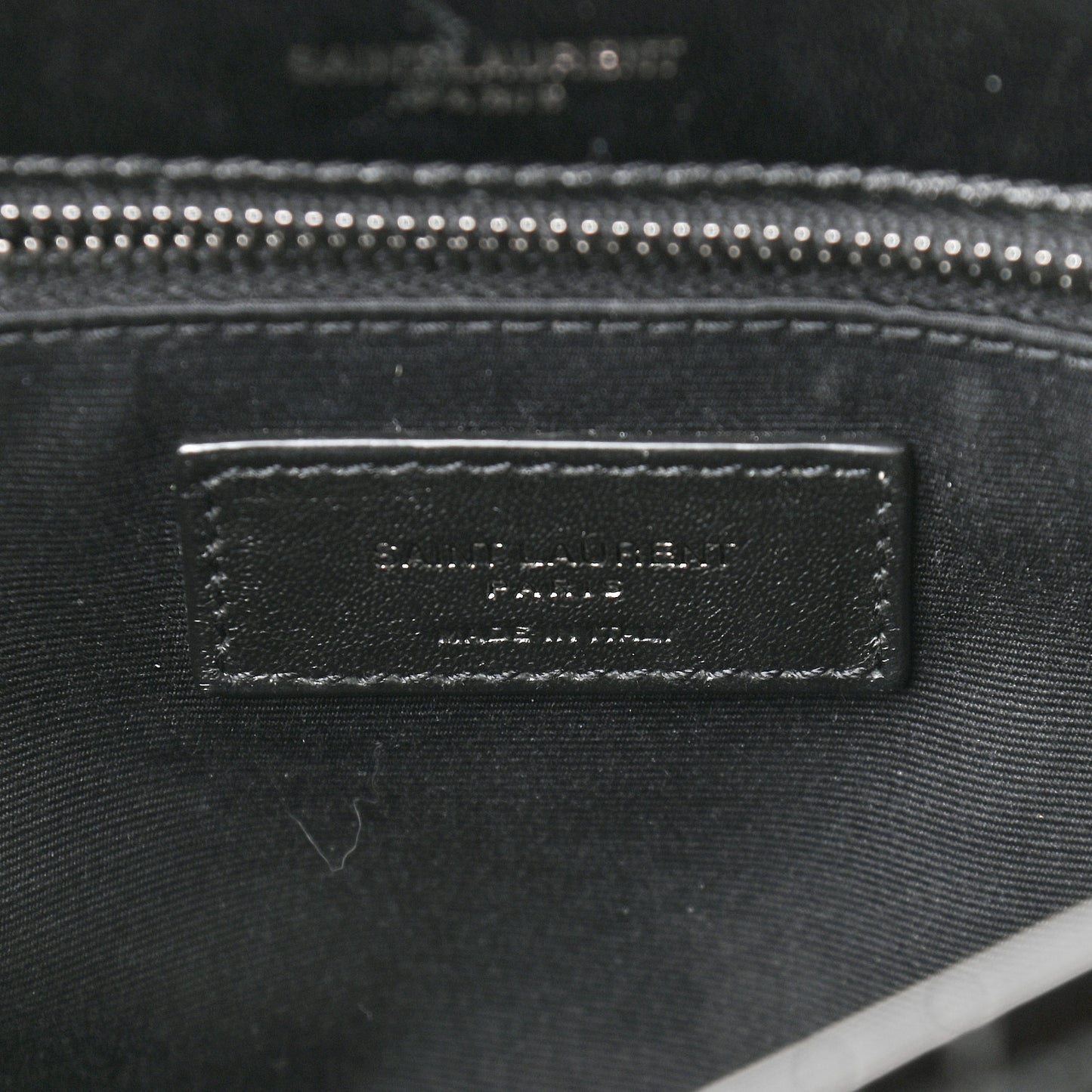 Patent Crocodile Embossed Lambskin Monogram Medium Niki Chain Satchel Black
