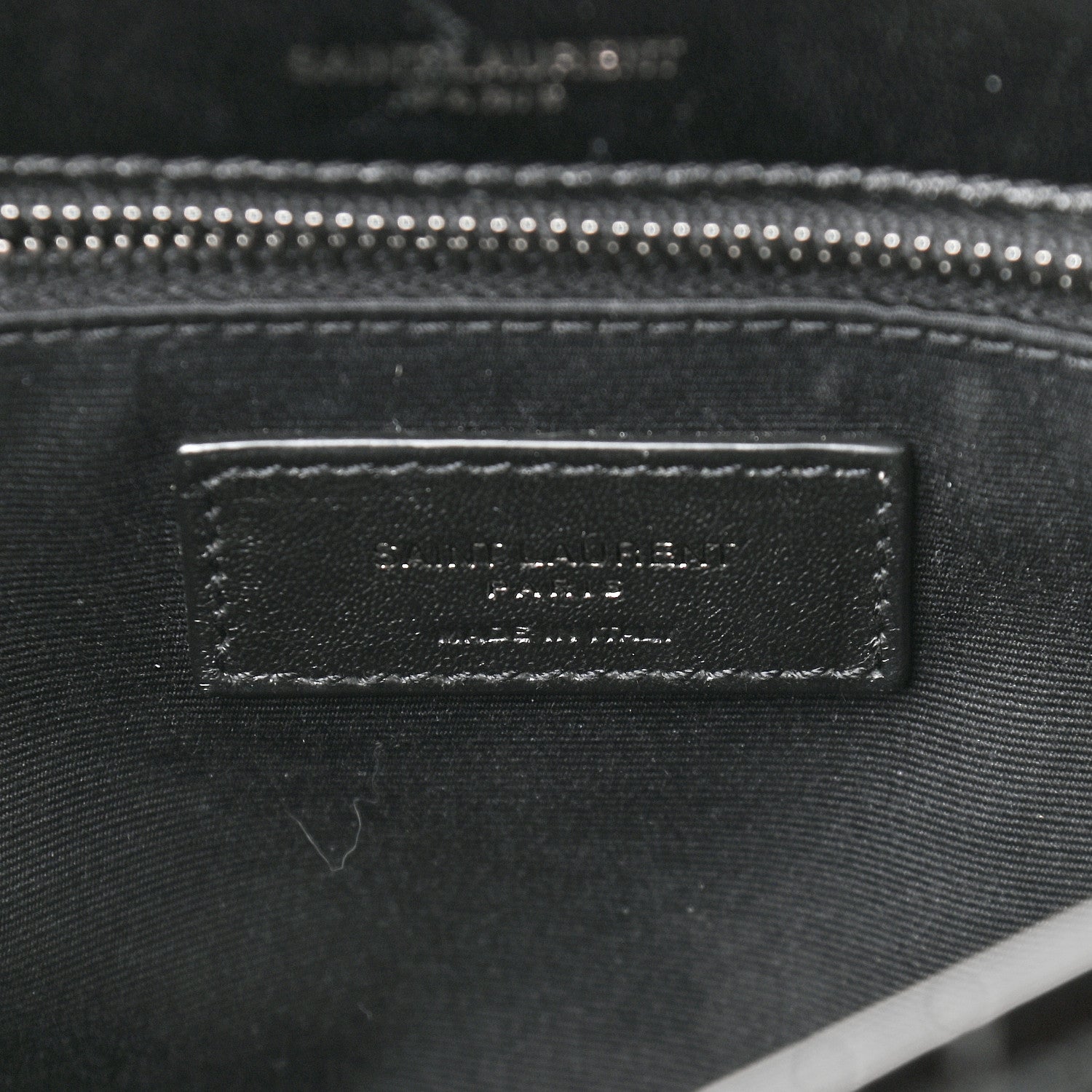 Saint Laurent Patent Crocodile Embossed Lambskin Monogram Medium Niki Chain Satchel Black 6 of 9