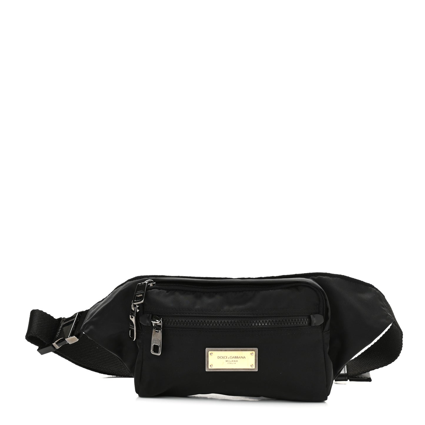 Nylon Logo Belt Bag Black