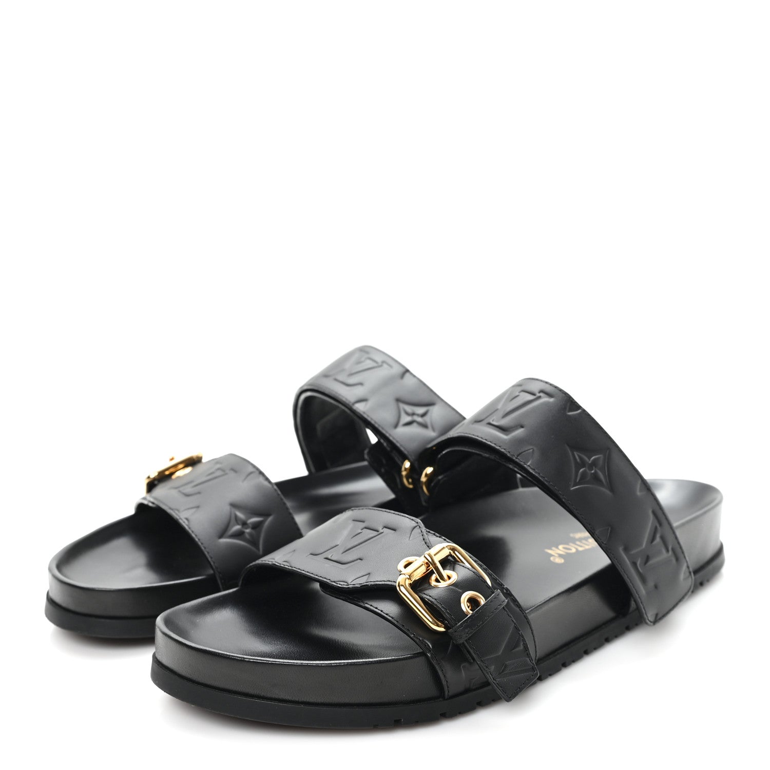 Louis Vuitton Empreinte Bom Dia Mule Sandals 41 Black 4 of 10