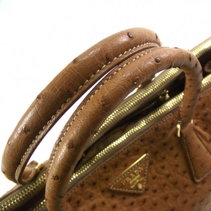 Prada Ostrich Executive Tote Cognac 5 of 11