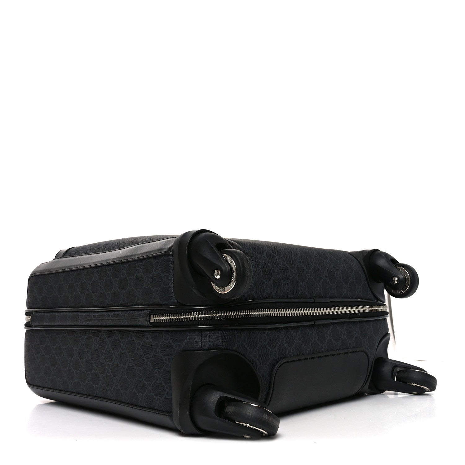 Gucci GG Supreme Monogram Calfskin Small Carry On Trolley Black 3 of 10