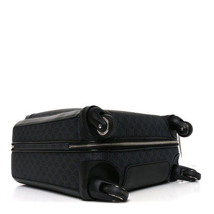 Gucci GG Supreme Monogram Calfskin Small Carry On Trolley Black 3 of 10