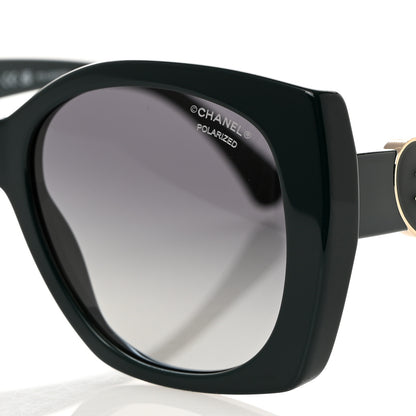 Chanel Acetate Square CC Heart Sunglasses 5519 Black 7 of 8