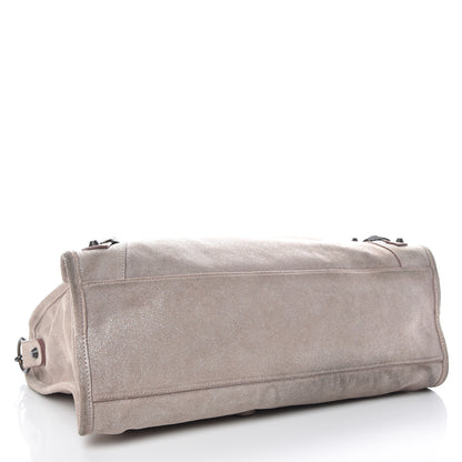 Balenciaga Metallic Craquele Calfskin Classic Hardware City Bois de Rose 4 of 33