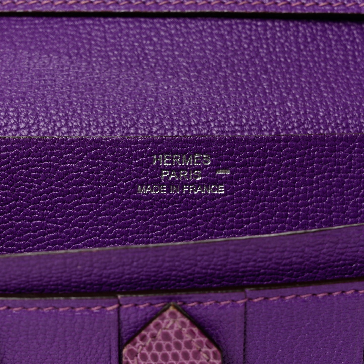 Lizard Bearn Gusset Wallet Violet