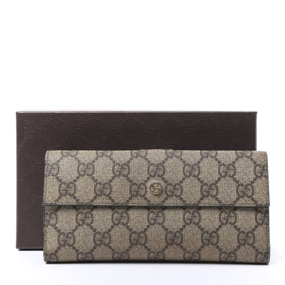 Gucci GG Supreme Monogram Interlocking Continental Flap Wallet 10 of 10