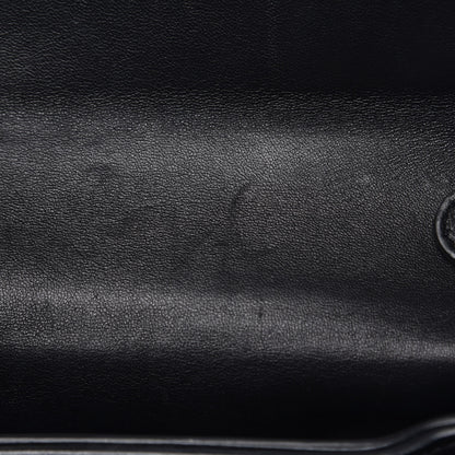 Valentino Garavani Nappa Striped My Rockstud Clutch Black Light Ivory 10 of 12