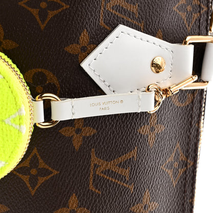 Louis Vuitton Monogram LV Match Speedy Bandouliere 25 White 6 of 10