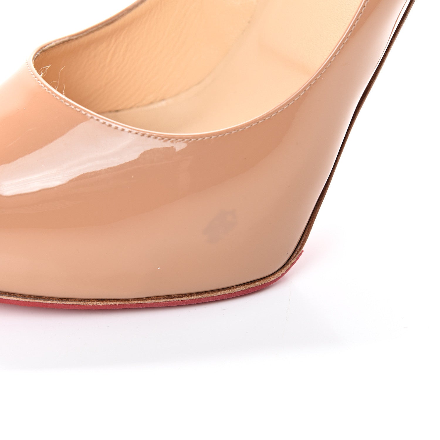 Christian Louboutin Patent New Very Prive 120 Pumps 40 Nude 11 of 13