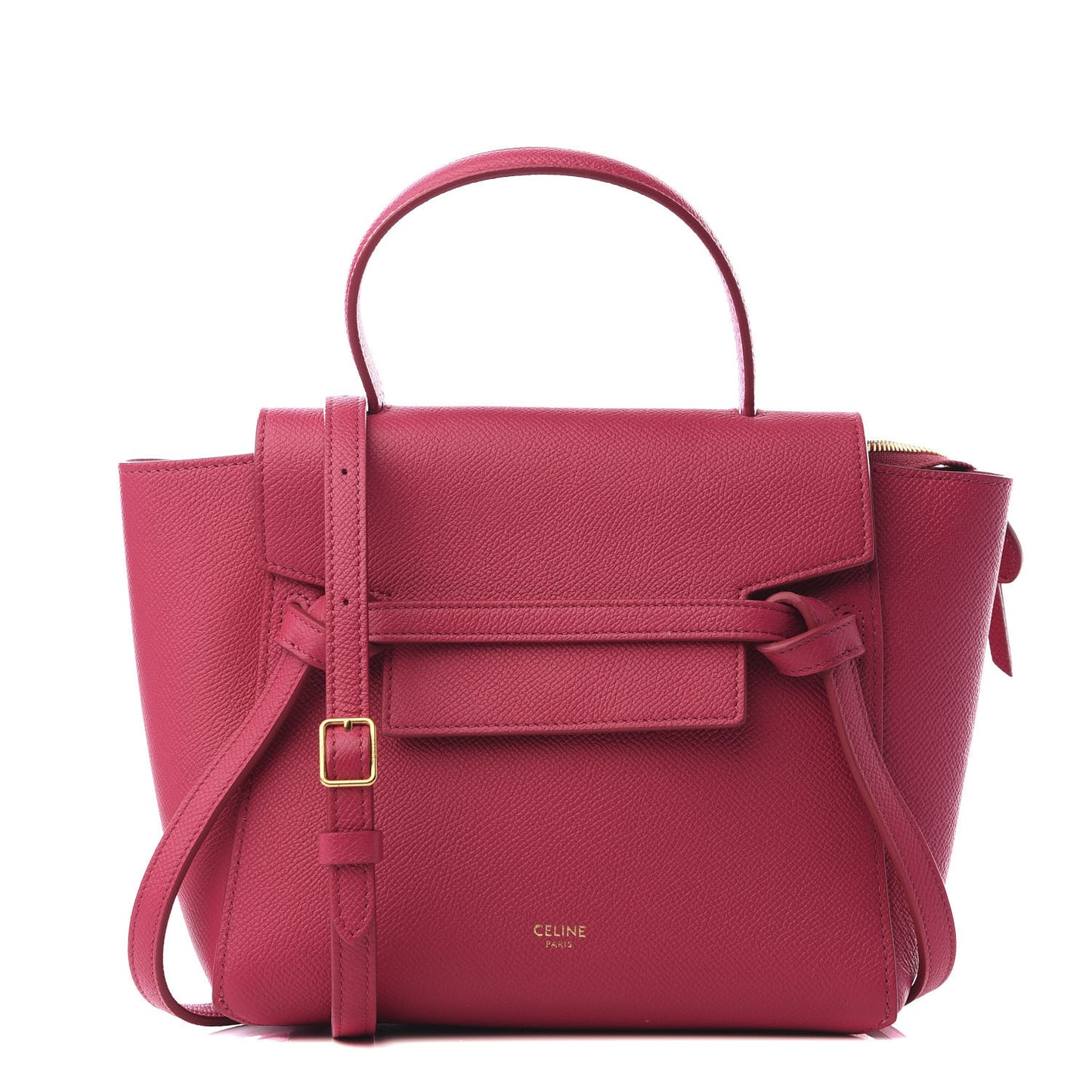 Grained Calfskin Nano Belt Bag Pink