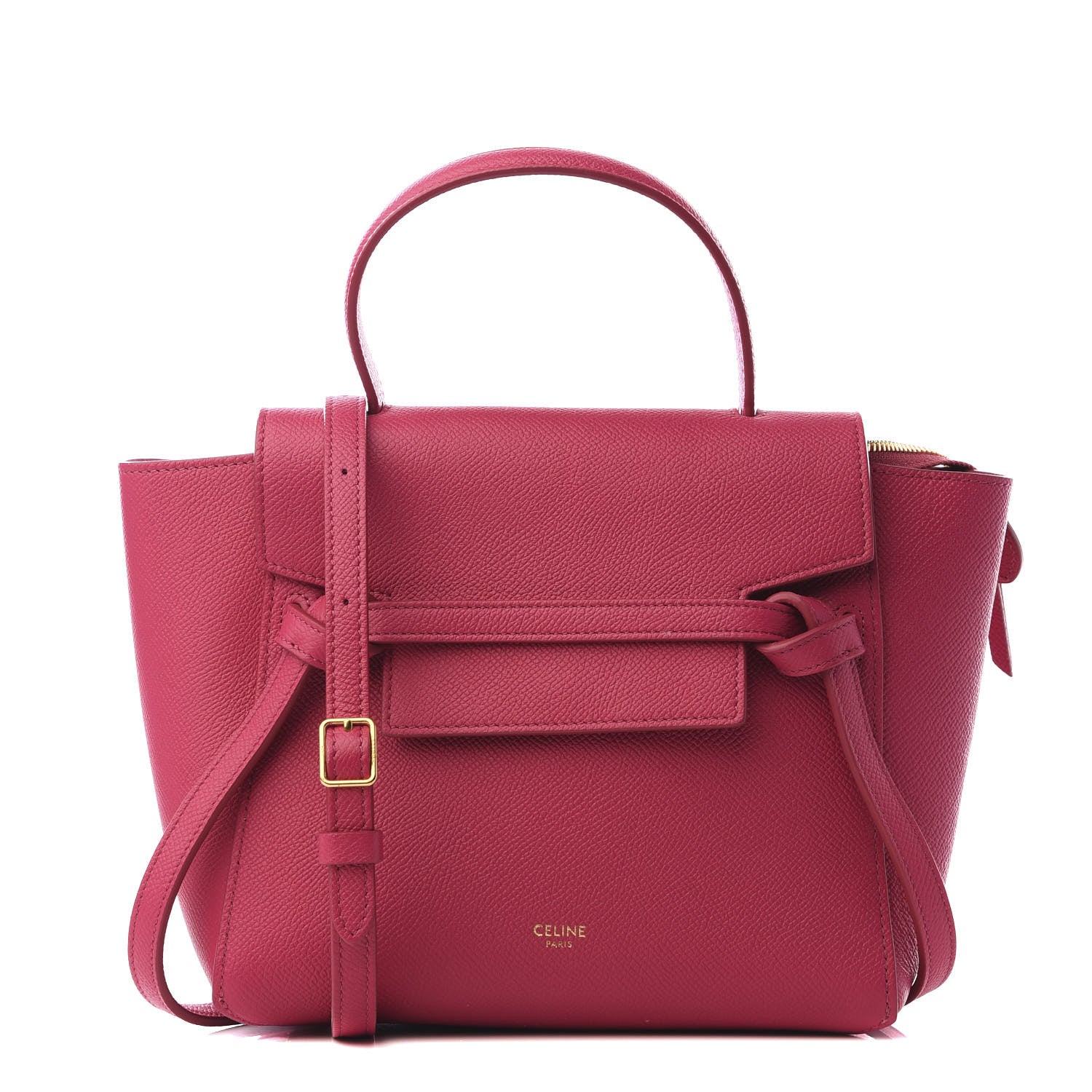Celine Grained Calfskin Nano Belt Bag Pink 1 of 8