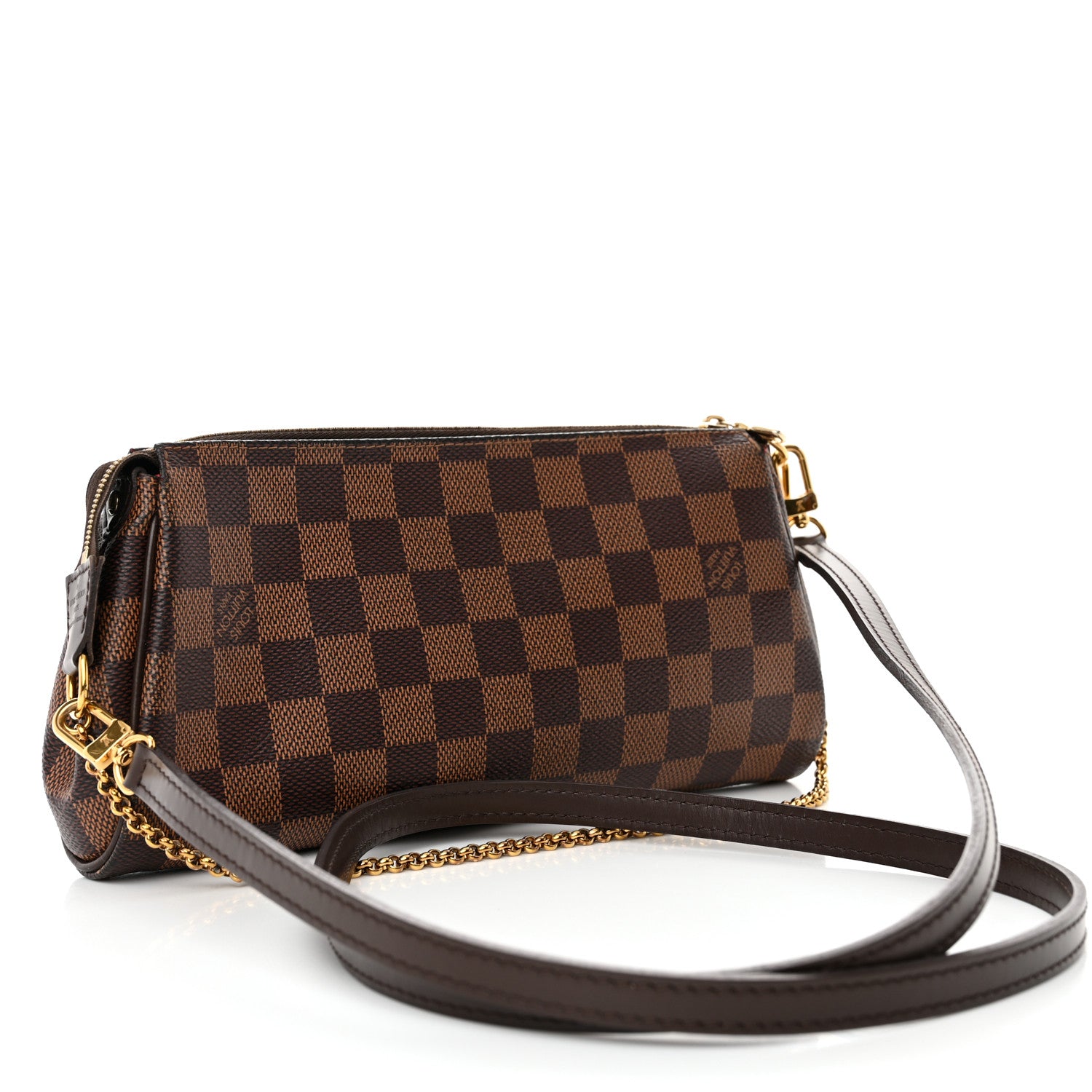 Louis Vuitton Damier Ebene Eva Clutch 3 of 9