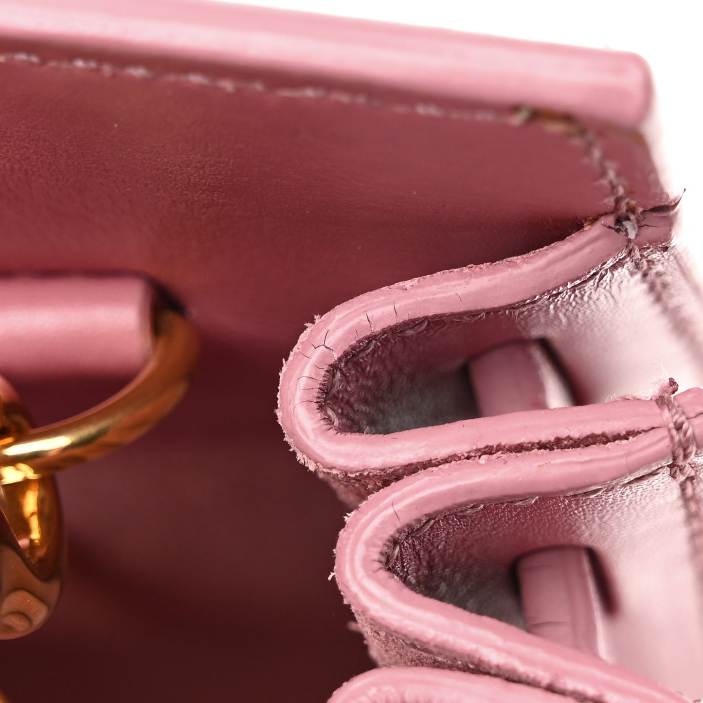 Calfskin Nano Sac De Jour Rose Dark