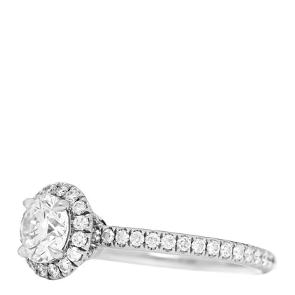 Harry Winston Platinum Diamond .57ct The One Round Brilliant Micropave Engagement Ring 47 4 3 of 7