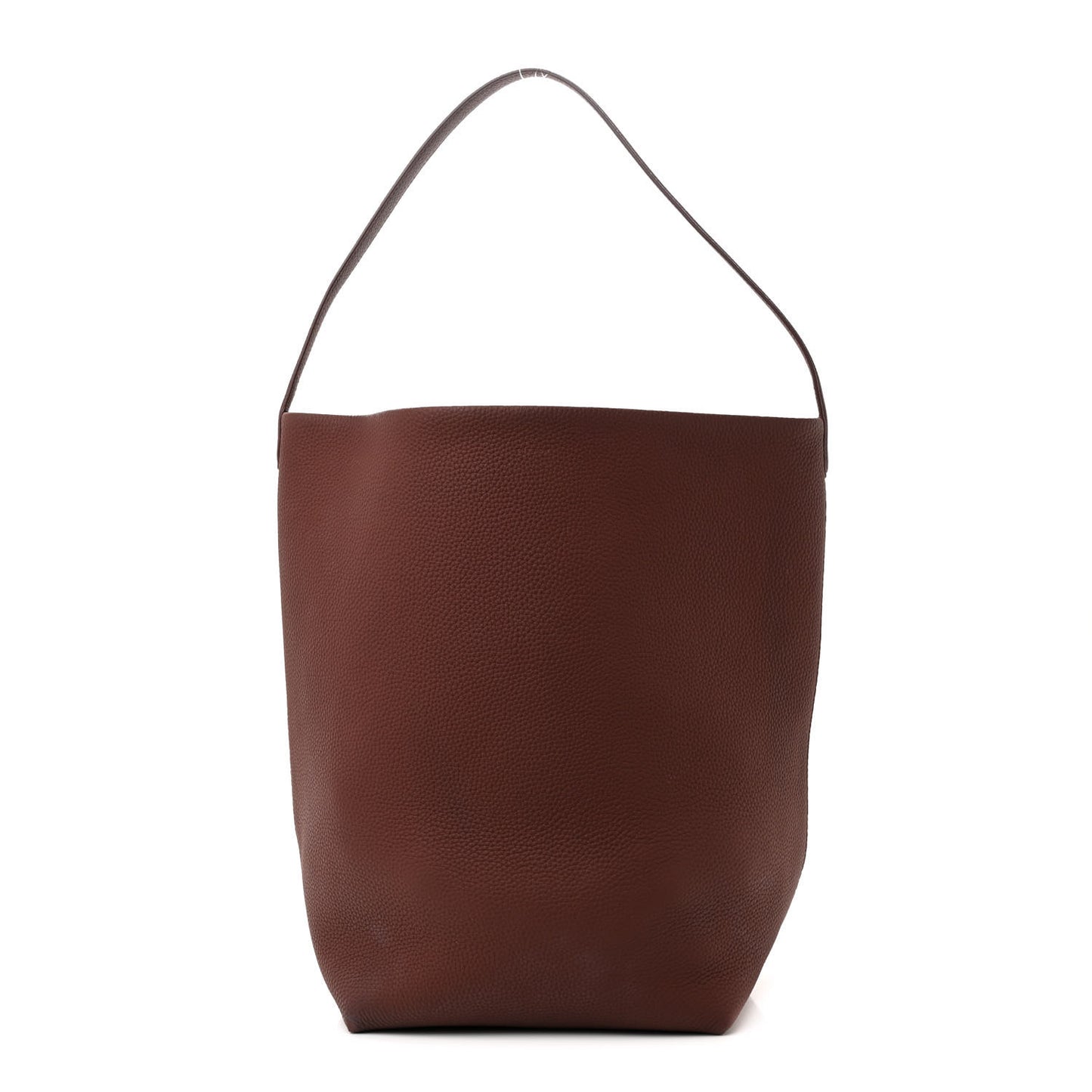 Grained Calfskin Large N/S Park Tote Burnt Wood