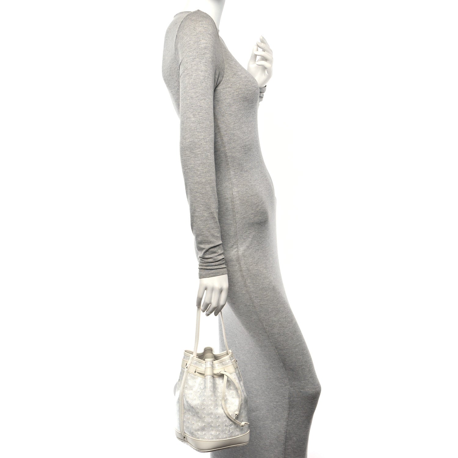 Goyard Goyardine Petit Flot Bucket Bag PM White 2 of 12
