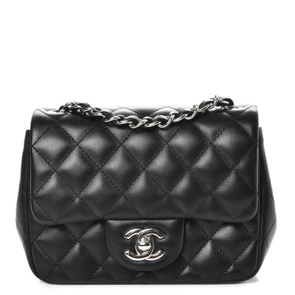 Chanel Lambskin Quilted Mini Square Flap Black 1 of 7