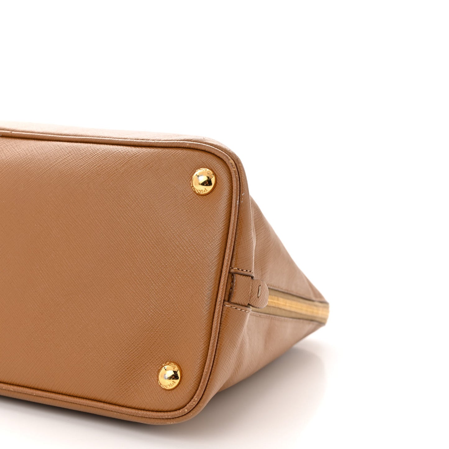 Saffiano Lux Medium Promenade Tote Caramel