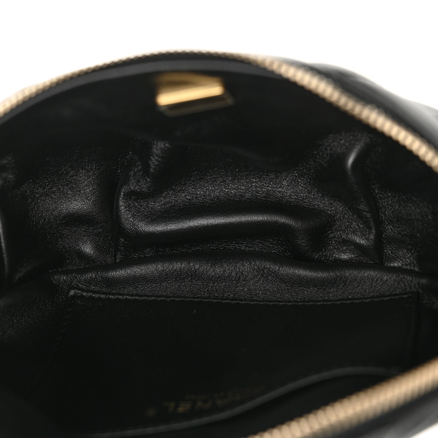 Chanel Lambskin Quilted Waist Bag Fanny Pack Black 5 of 10