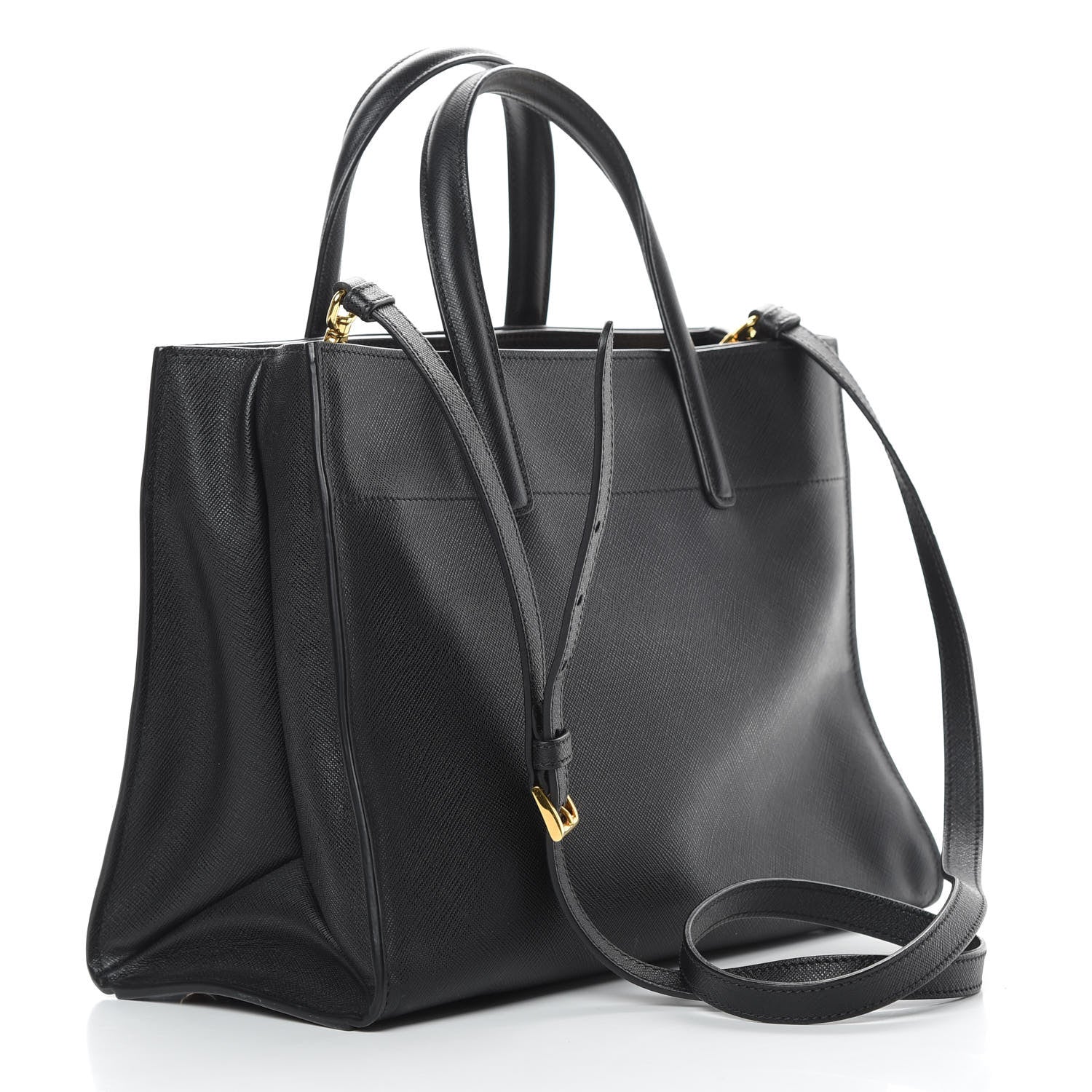 Prada Saffiano Soft Tote Black 3 of 14