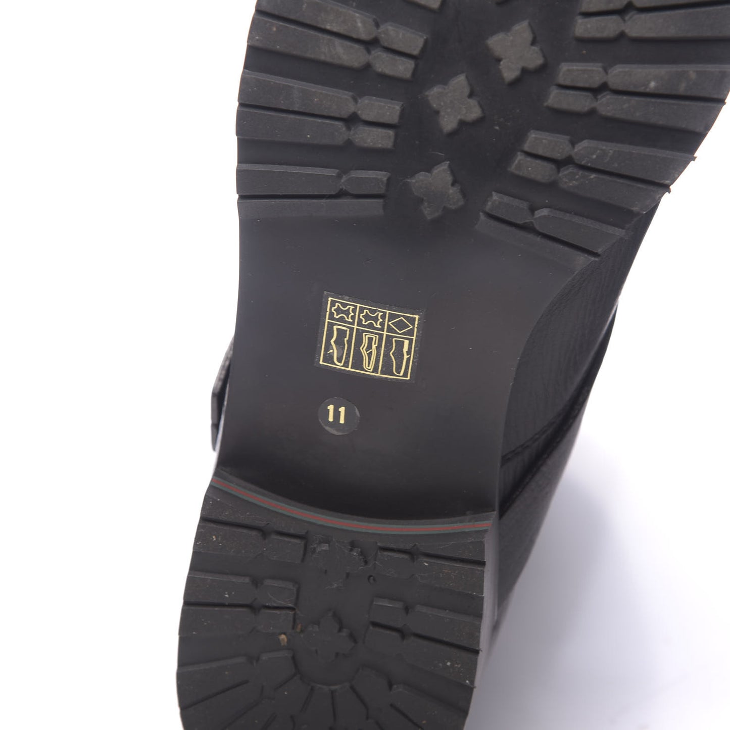 Calfskin Shearling Boots 11 Black