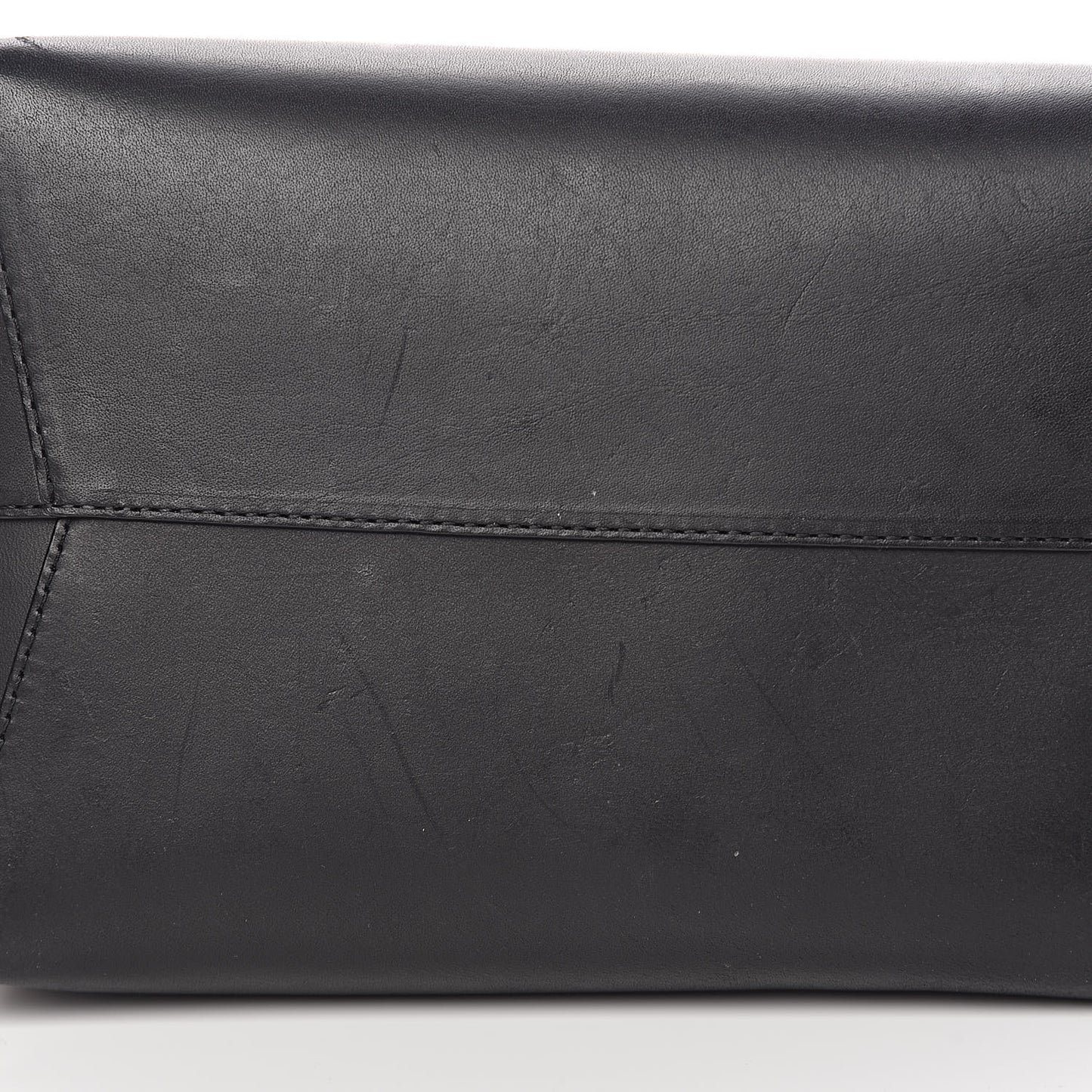 Vegetable Tanned Calfskin Bucket Bag Black Ballerina