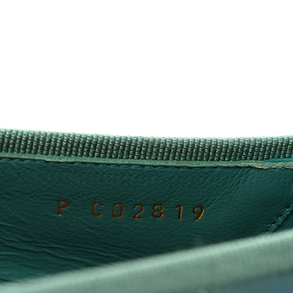 Chanel Iridescent Calfskin Crocodile Embossed Ballerina Flats 39.5 Green 9 of 10