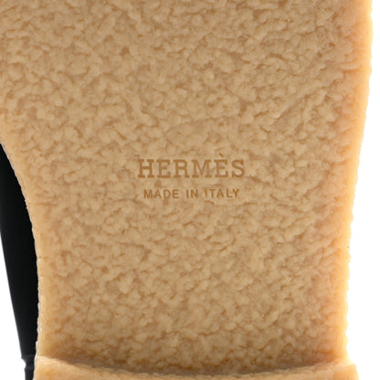 Hermes Calfskin Honey Boots 39.5 Black 7 of 9