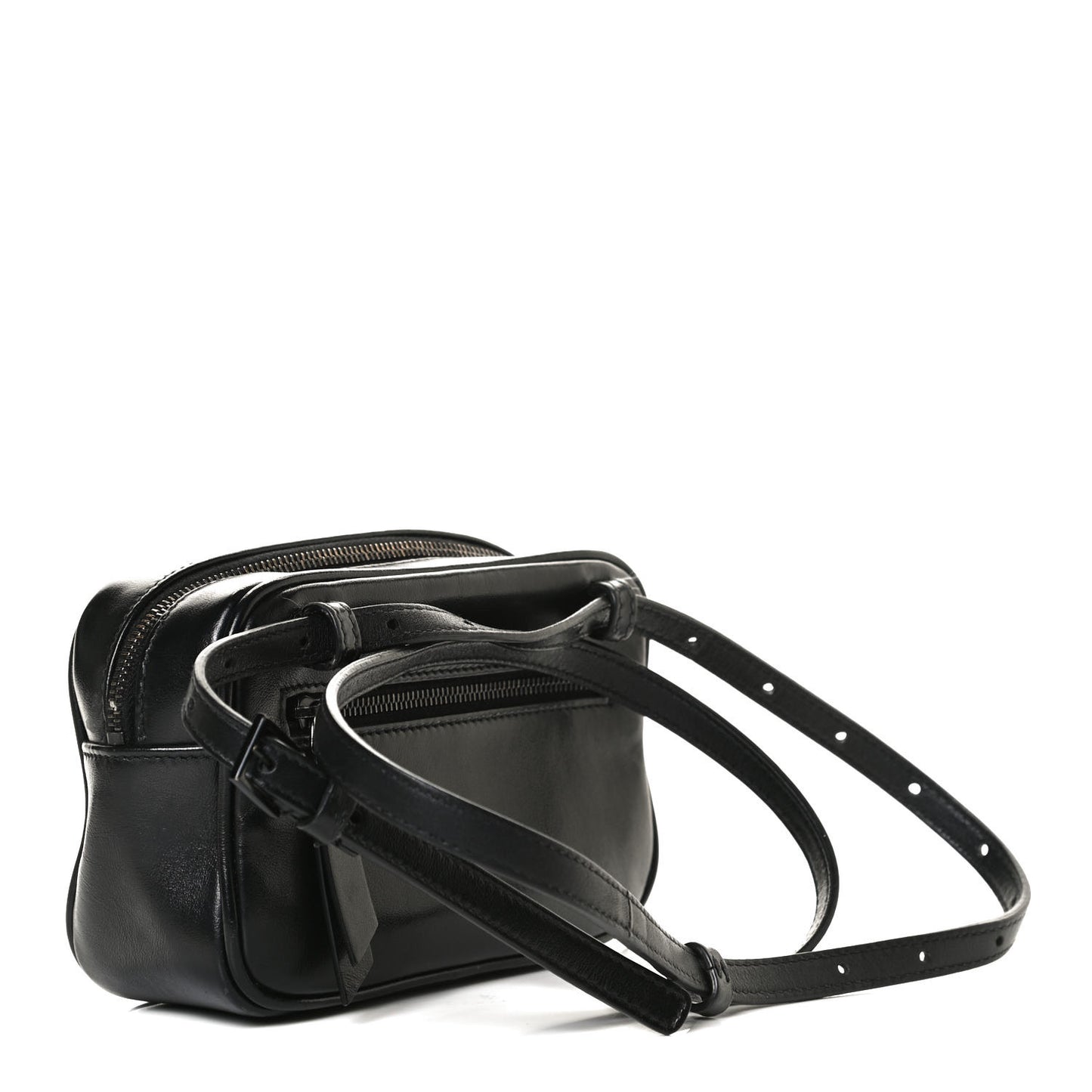 Calfskin Matelasse Monogram Lou Belt Bag Black