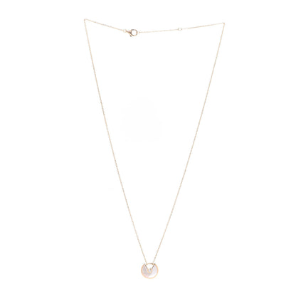 Cartier 18K Yellow Gold Diamond Mother of Pearl XS Amulette de Cartier Pendant Necklace 3 of 6