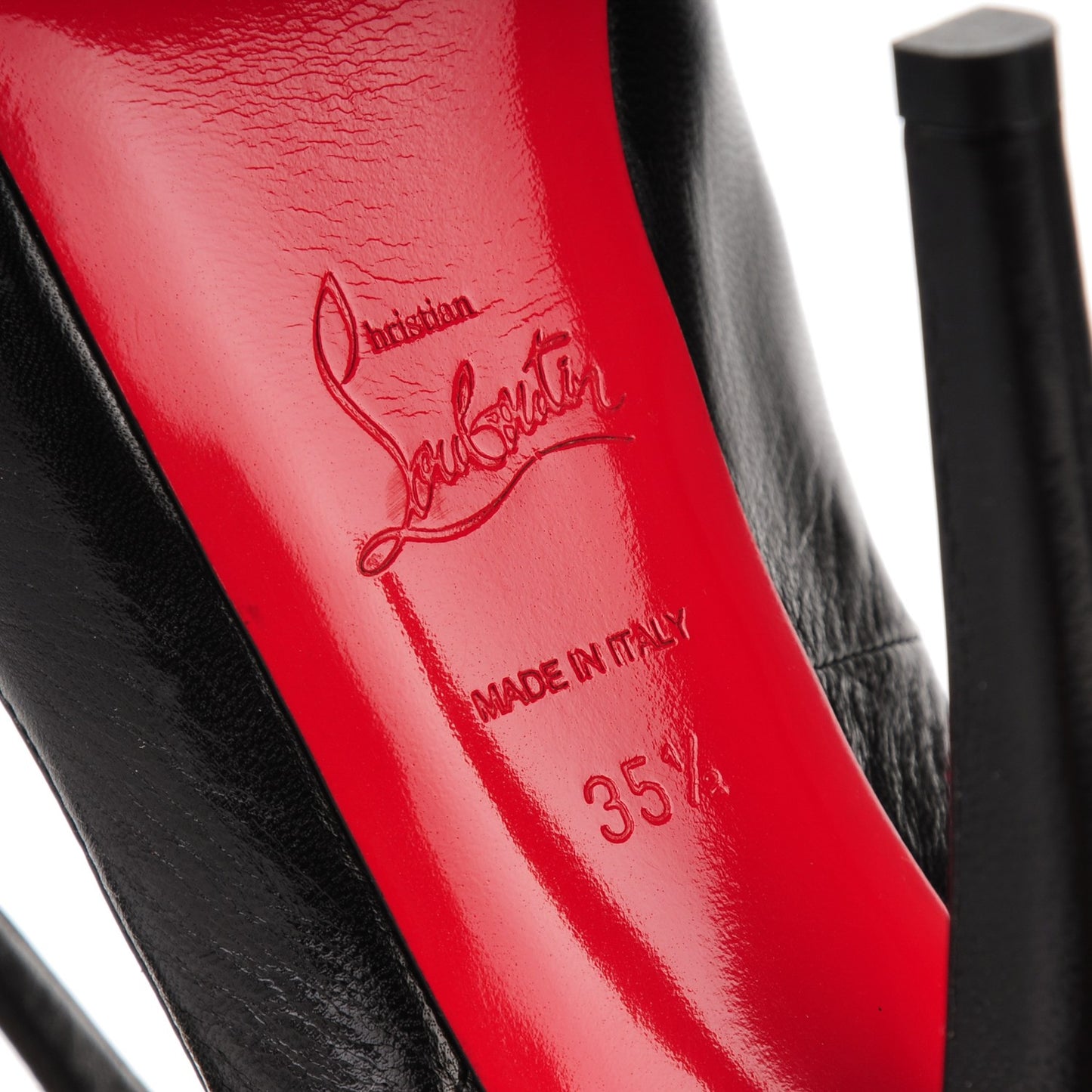 Kid No Prive 120 Pumps 35.5 Black Red