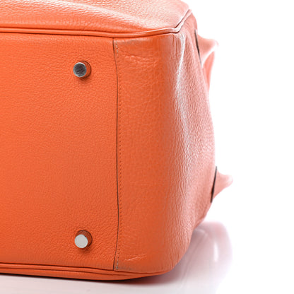Hermes Taurillon Clemence Lindy 34 Orange 8 of 8