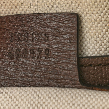 Gucci GG Supreme Monogram Web Small Ophidia Half Moon Hobo Brown 7 of 12