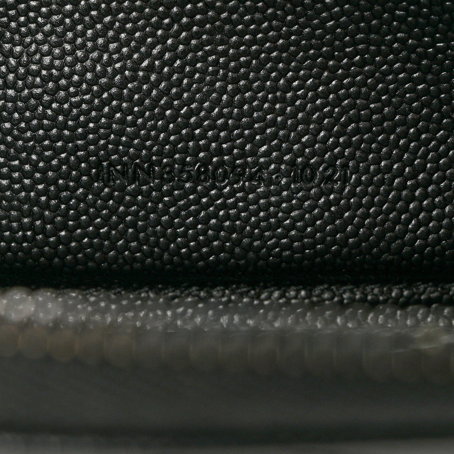 Grain De Poudre Matelasse Chevron Monogram Monochrome Zip Around Wallet Black