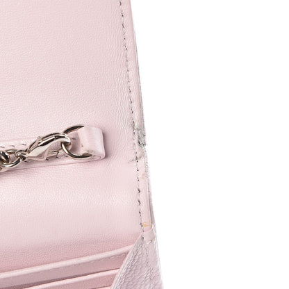 Christian Dior Grained Calfskin Diorama Croisiere Chain Wallet Pink 10 of 16