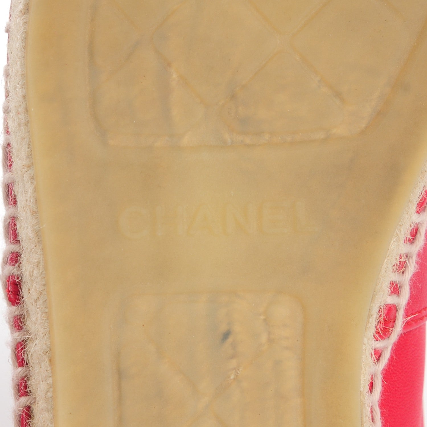 Chanel Lambskin CC Espadrilles 41 Red 8 of 10