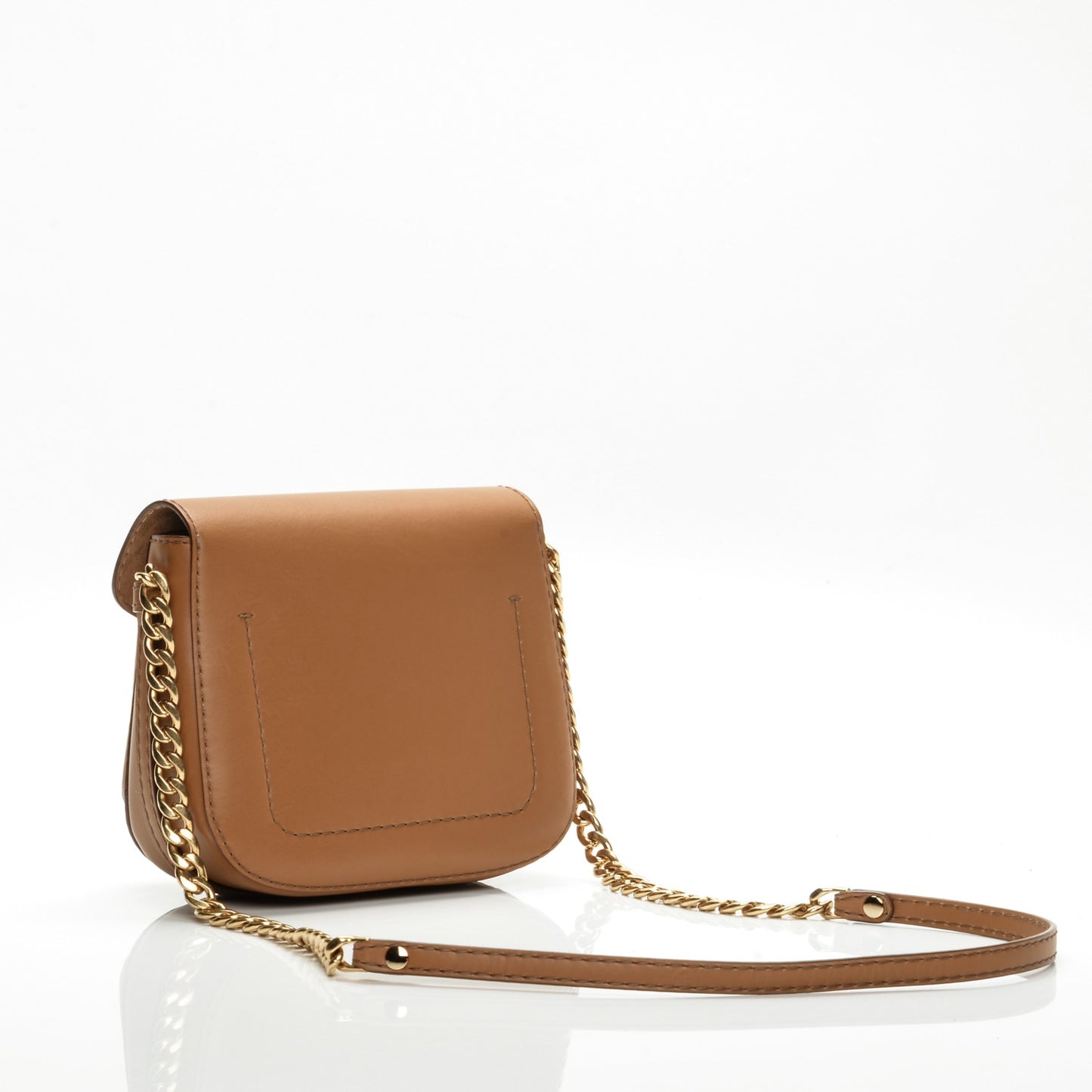 Eco Alter Nappa Popper Shoulder Bag Camel