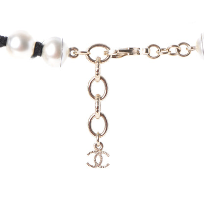 Chanel Pearl CC Long Necklace Gold 7 of 8