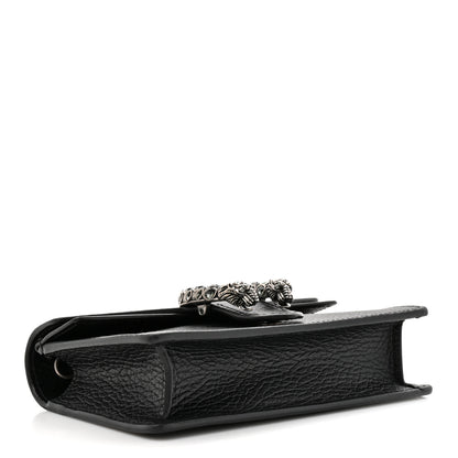 Gucci Calfskin Super Mini Dionysus Shoulder Bag Black 4 of 13